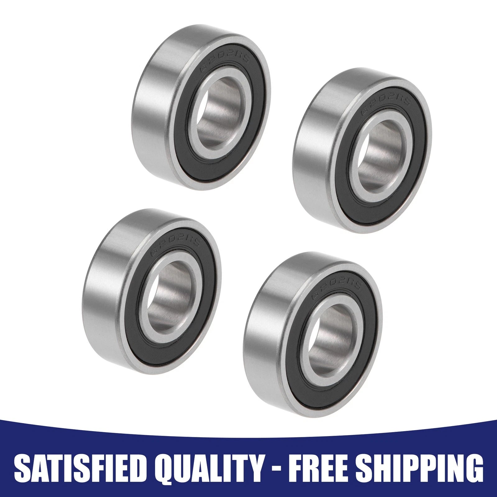 Set of 4 6202-2RS Deep Groove Ball Bearings  