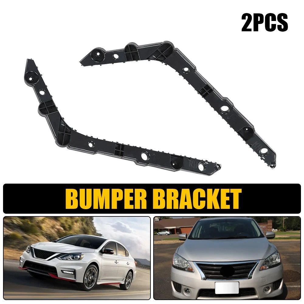Set of 2 Rear Bumper Support Brackets for Nissan Sentra (2013–2019) NI1133102