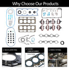 Head Full Gasket Set for Chevy Silverado 1500, Express, GMC Sierra 5.3L, 4.8L (2002–2011)
