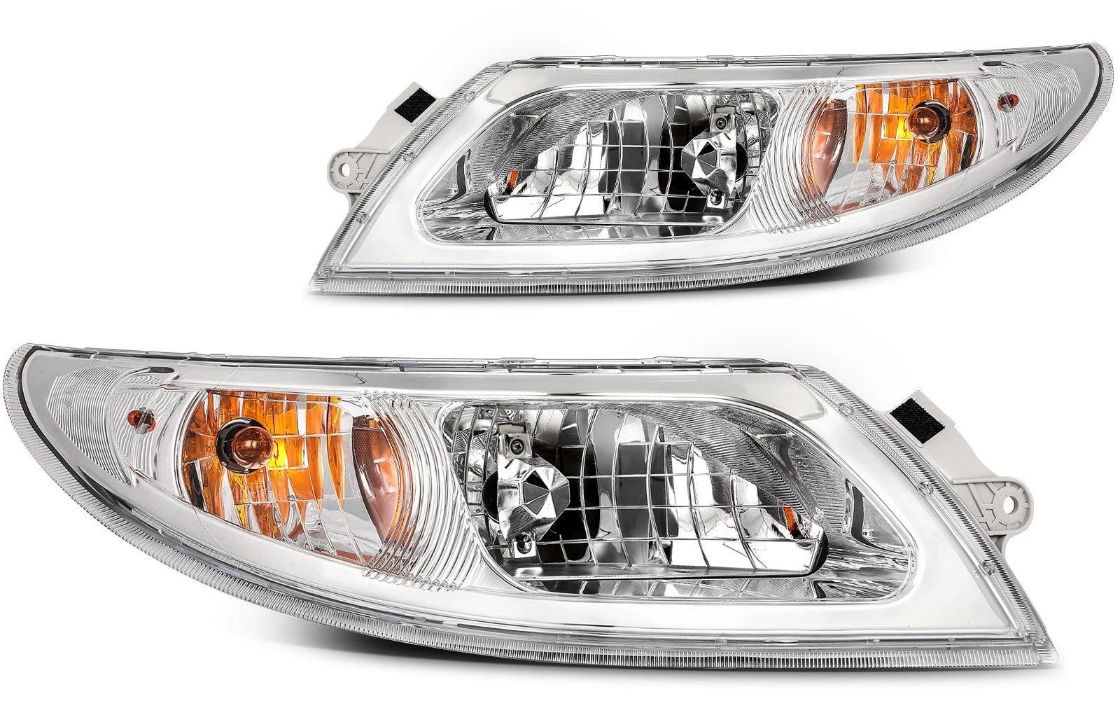 2X Chrome Halogen Headlight Assembly for International Harvester (2002–2019)