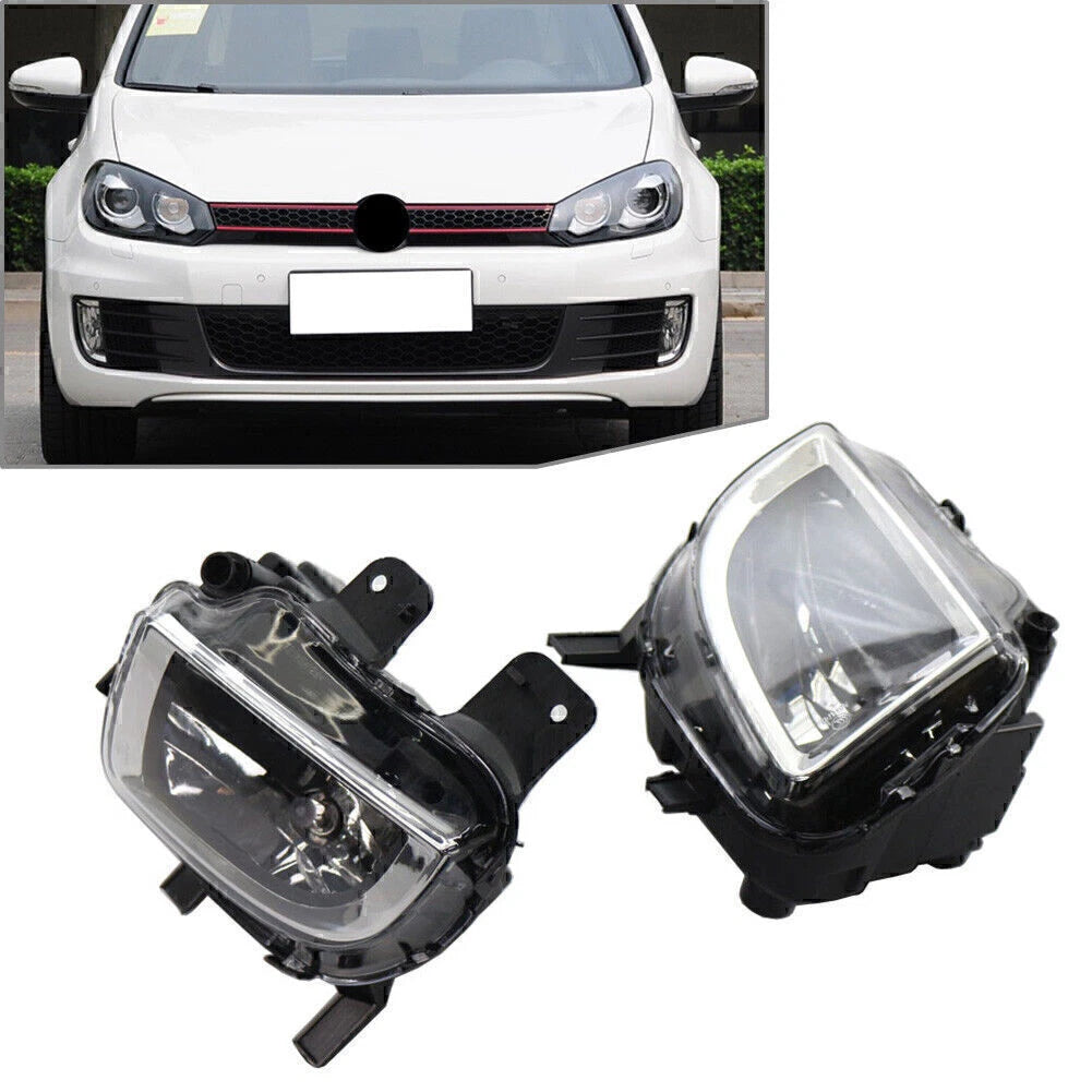 Pair Fog Light Lamps for VW Golf MK6 (2009–2013) Jetta GLI MK6 (2011–2014)