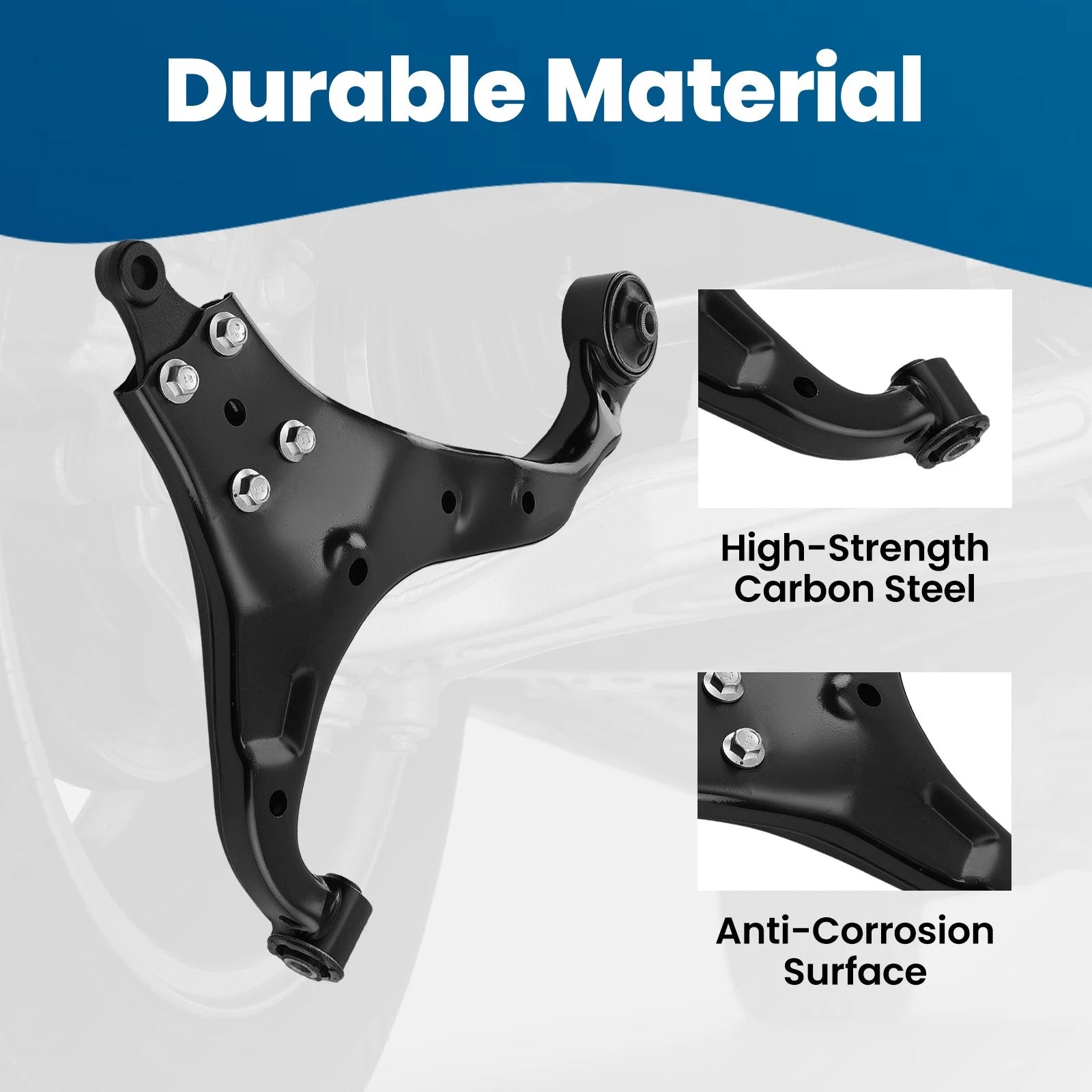 2X Front Lower Control Arms for Hyundai Tucson Kia Sportage (2005–2010)