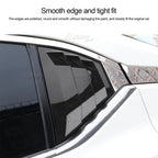 Carbon Style Rear Window Louver Vent Shutter Trim for Nissan Sentra (2024–2025)