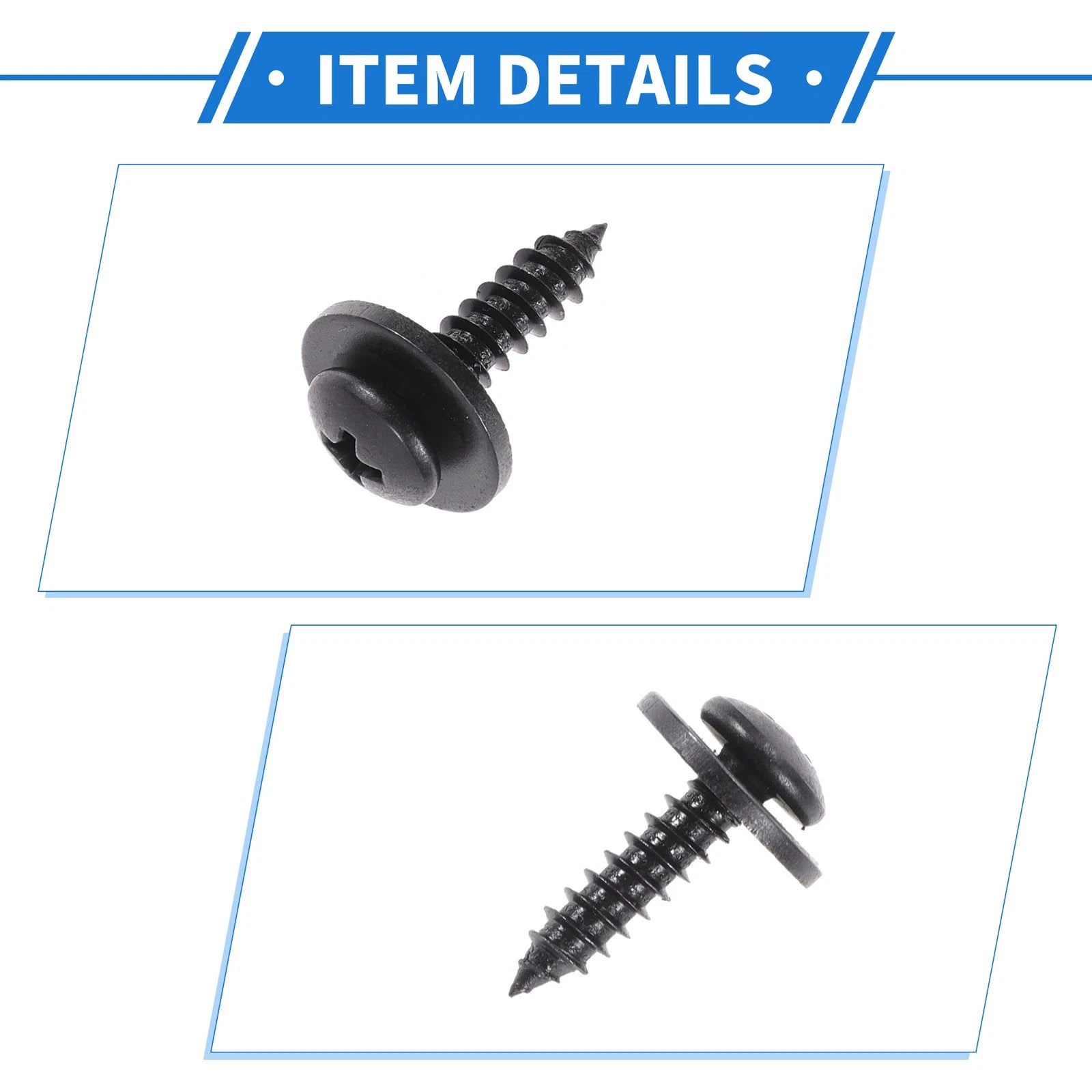 50 Pcs Fender Liner Splash Shield Bumper Cover Screw for Honda Accord (2006–2007)