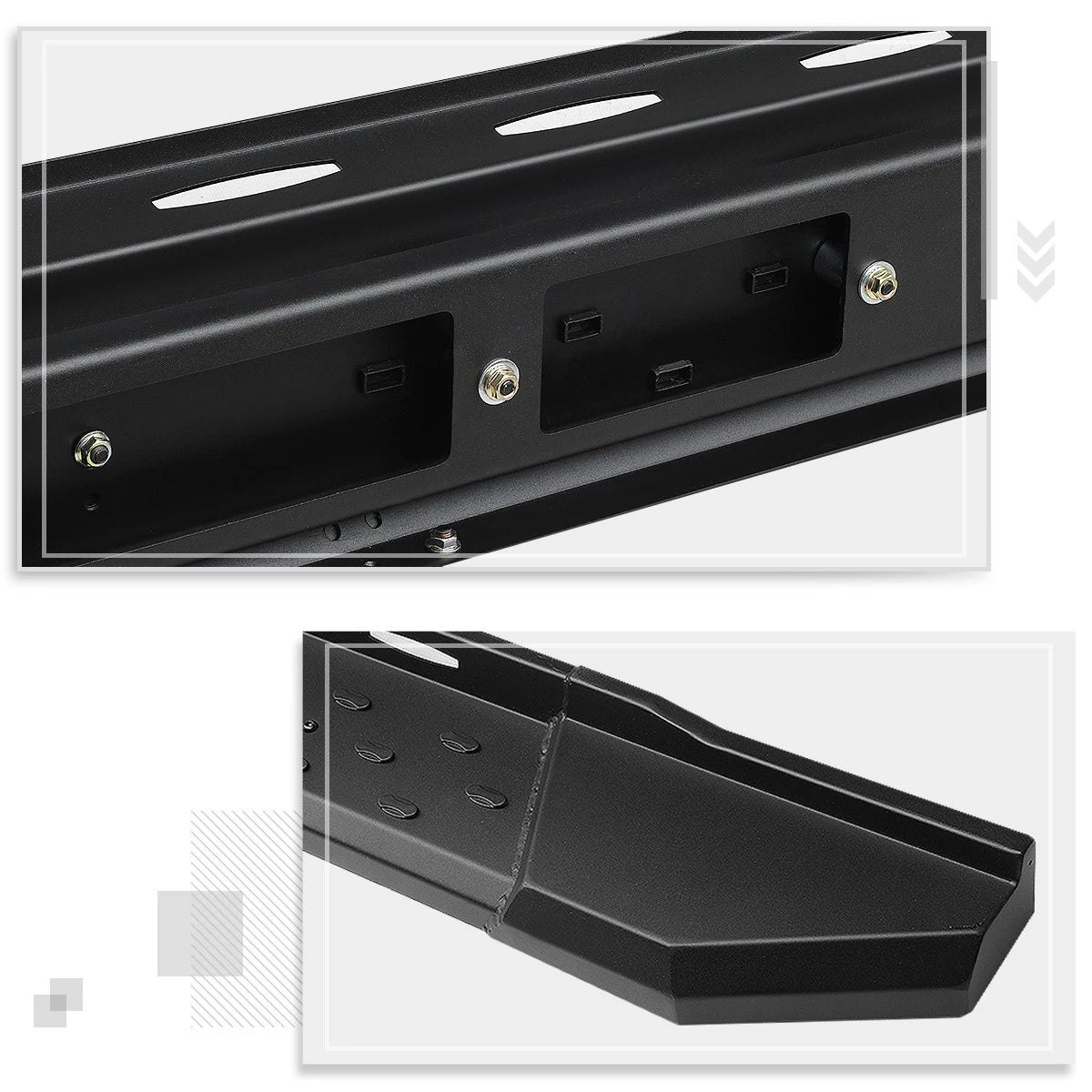 3" Side Step Nerf Bars for Silverado/Sierra Crew Cab (2007–2019)