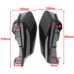 2X Mid-Frame Air Deflector Wind Heat Shield Trim for Harley Touring
