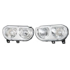 Set of 2 Headlight Assemblies for Dodge Challenger (2008â2014) Halogen