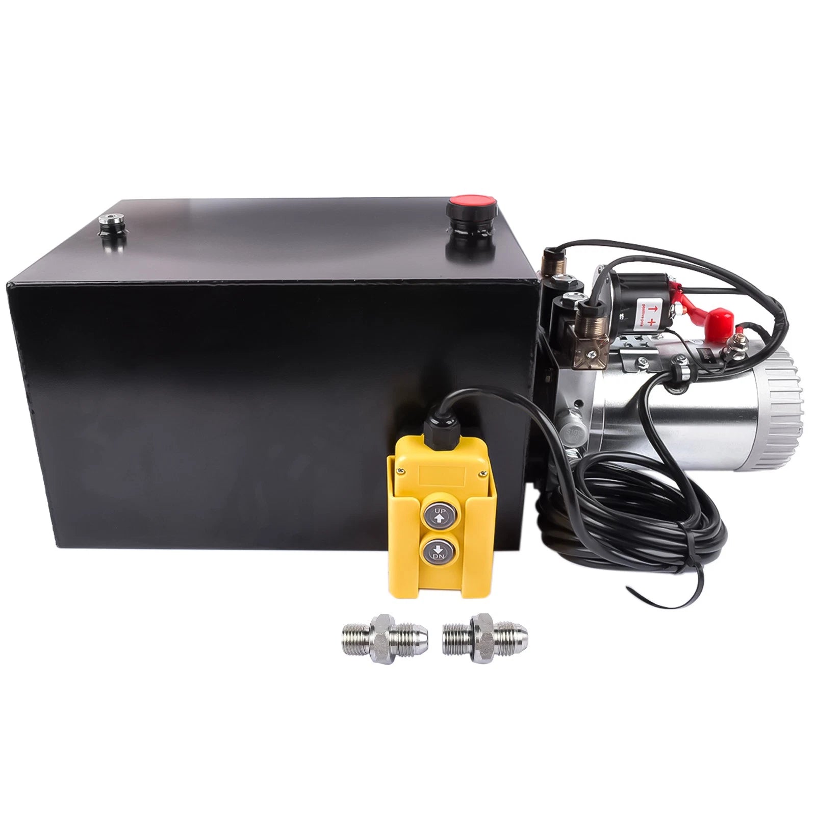 Hydraulic Power Unit for Dump Trailers (12V, 20 Quart Steel Reservoir)