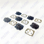 Set of 6 Carburetor Float Bowl Chambers with Gaskets for Johnson Evinrude (0433000, 766418)