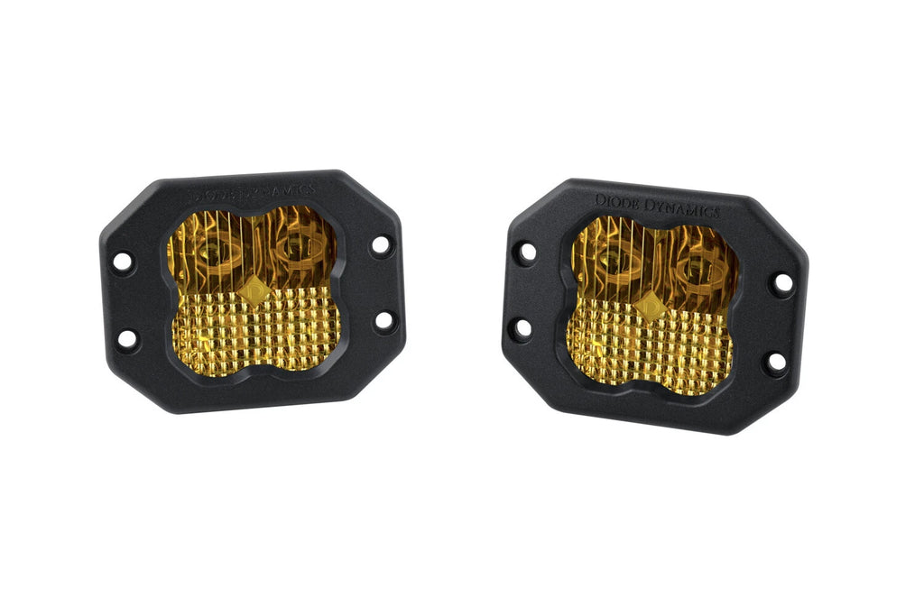Sport LED Pod Lights SAE Combo Pair for Diode Dynamics SS3 Amber Backlight