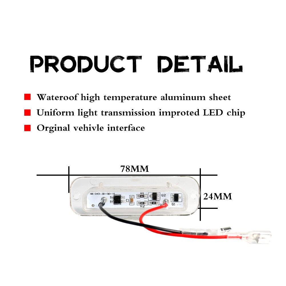 2X LED License Plate Light for Mercedes G-Class (1990–2012)