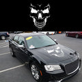White Skull Hood Graphic Decal Sticker for Vehicle (Universal 1990–2020)
