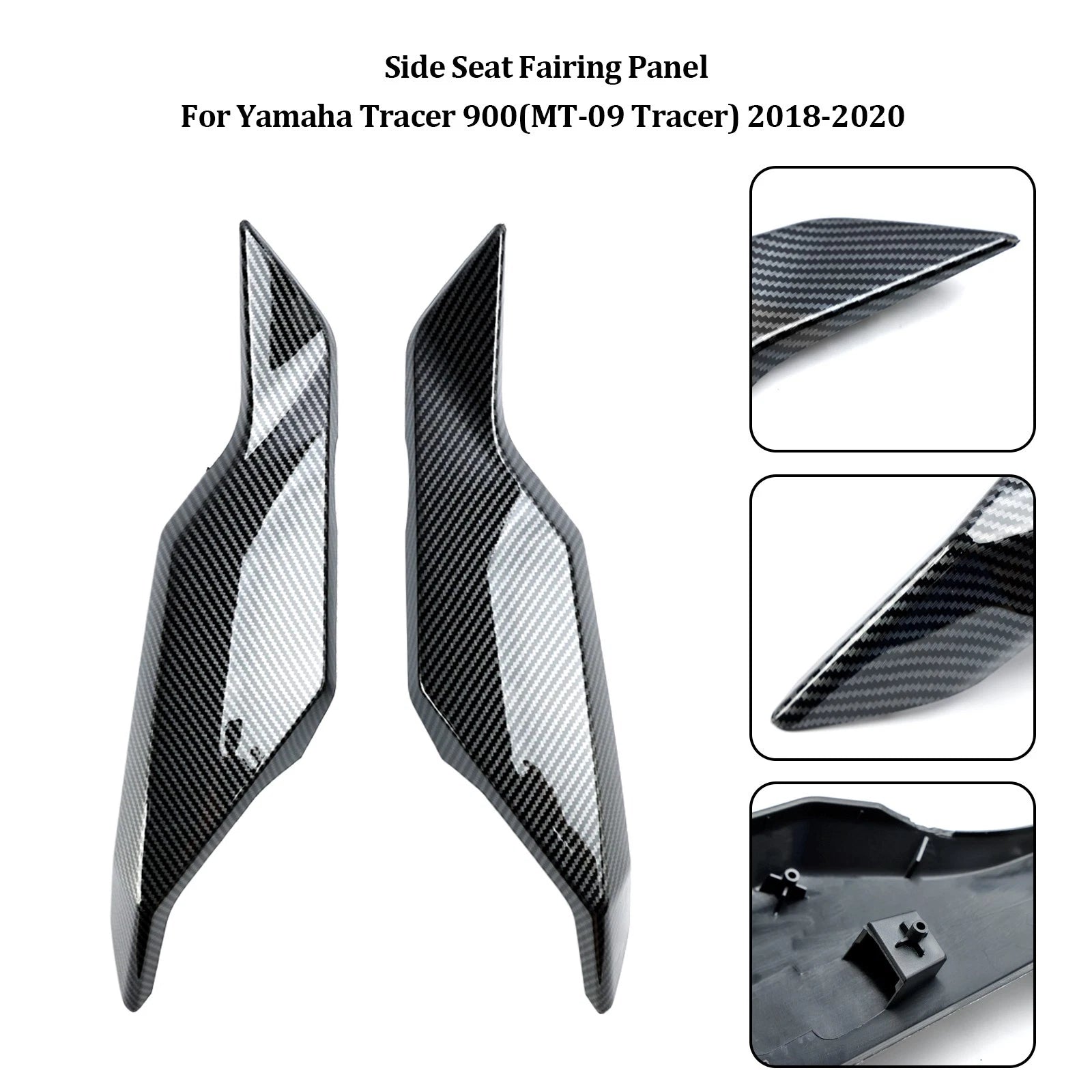 Rear Tail Side Seat Fairing Panel for Yamaha Tracer 900/GT (2018–2020) Carbon