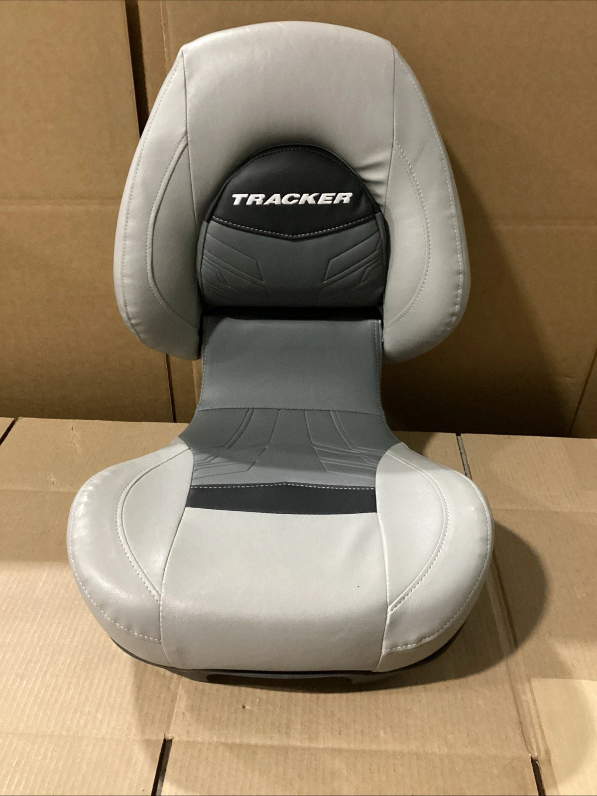 Folding Boat Seat for Tracker Marine 318650 (Out Of Box) - Grey