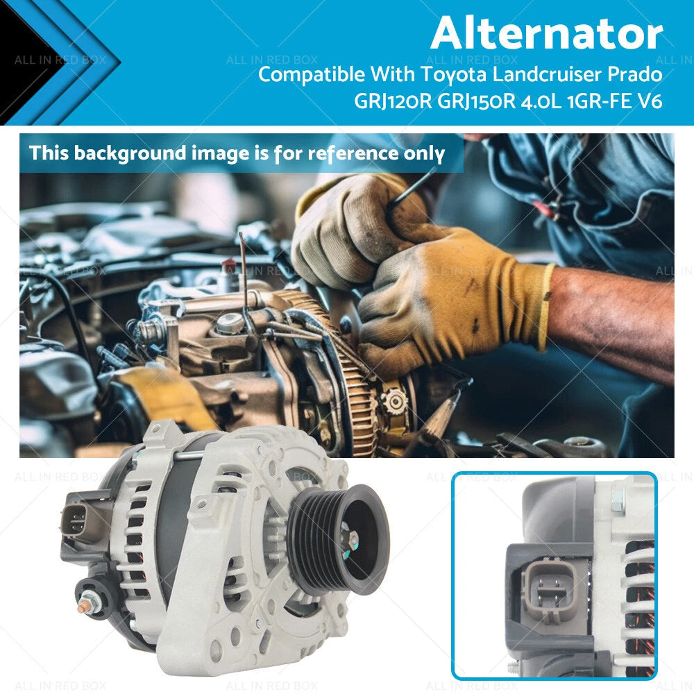 Alternator for Toyota Landcruiser Prado GRJ120R GRJ150R 1GR-FE (2002–2015)