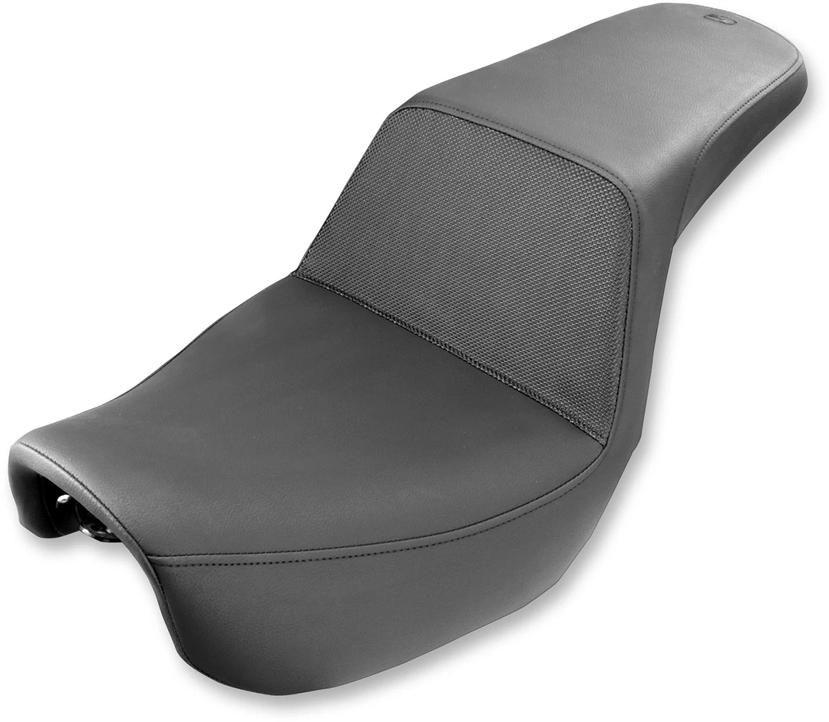 SADDLEMEN Step-Up Seat for Dyna (806-04-174) - Gripper - Black