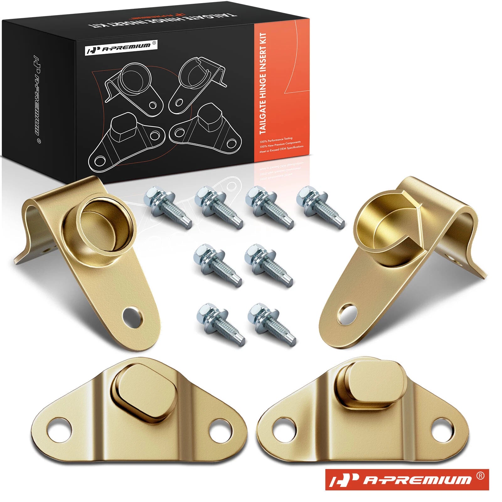 Set of 4 Tailgate Hinge Insert Kit for Chevrolet Silverado 1500 GMC