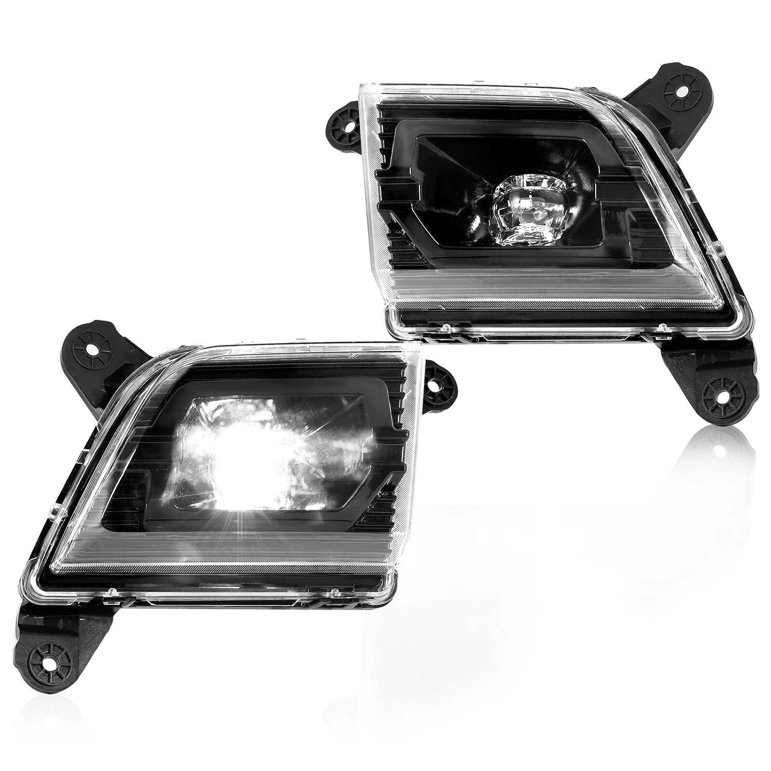 Set of 2 LED Fog Lights for Chevy Silverado 1500 (2019–2022)