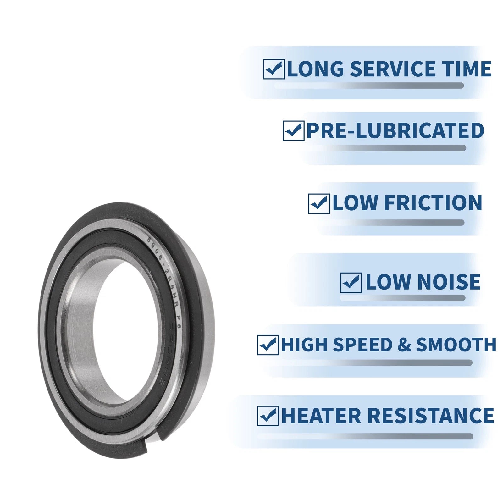 6906NR2RS Deep Groove Ball Bearings for Various Applications (30x47x9mm)