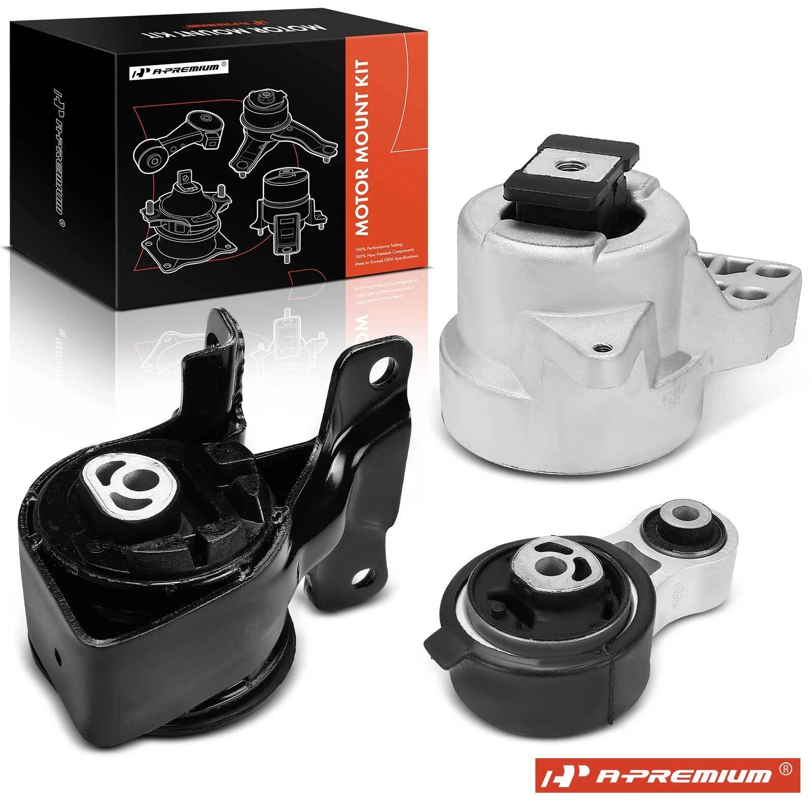 3X Engine Motor & Transmission Mounts for Ford Edge (2012–2014)