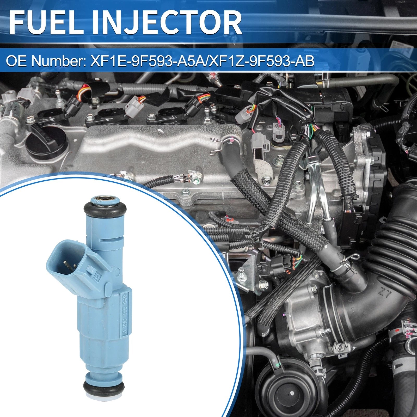 Fuel Injector No.XF1E-9F593-A5A for Dodge Ram 1500 (2002–2007)