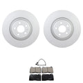 Set of 4 Bosch QuietCast Front Rotors & Akebono EURO Ceramic Pads for Audi Q5