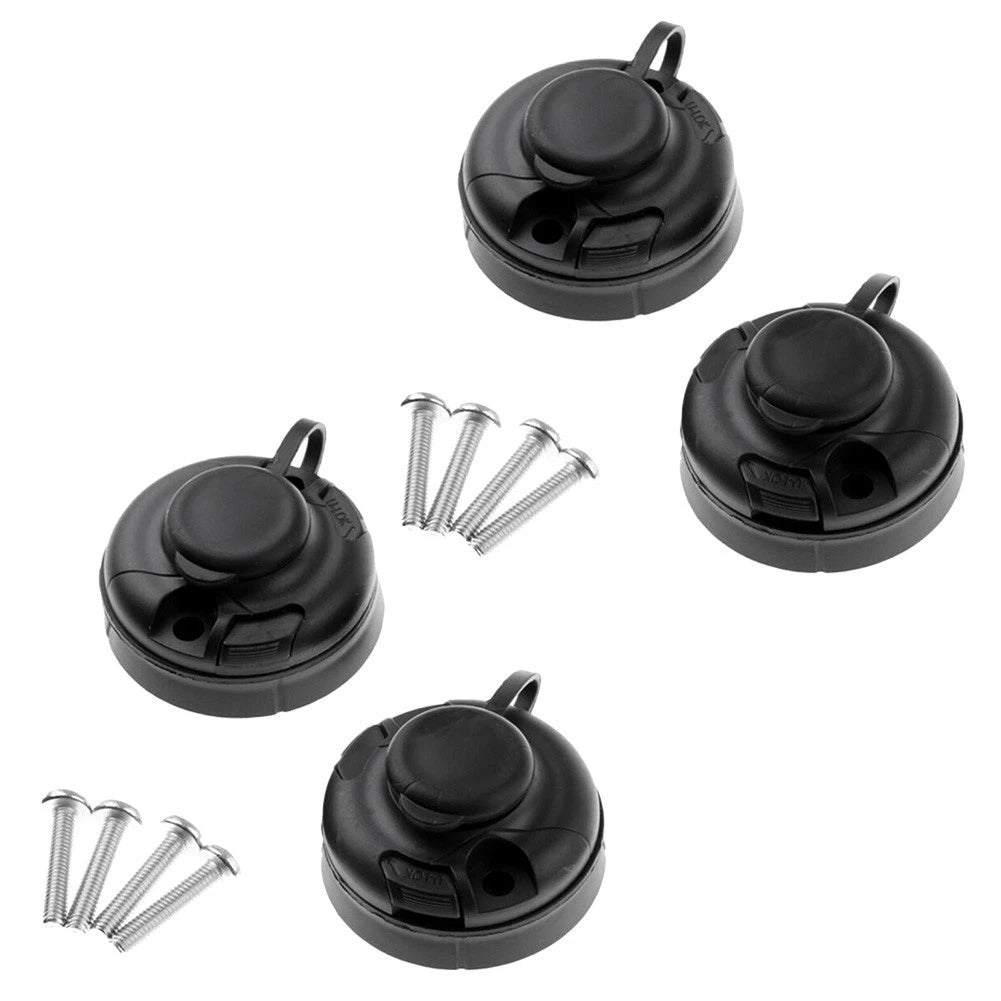 Set of 4 Kayak Boat Fishing Rod Holder Mount Base with 8 Screws