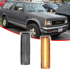 2X Clear Amber LED Side Marker Lights for Chevy S10 GMC Jimmy (1994–2004)