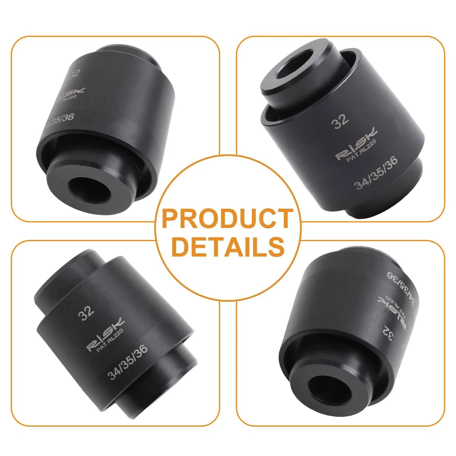Portable Installation Tool for Bike Shock Fork Dust Seals (32/34/35/36mm)