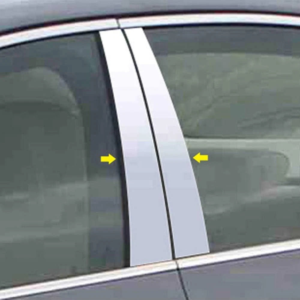 Luxury FX Chrome Pillar Post Trim 4pc for BMW 5 Series (2004–2010)