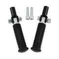 Black Passenger Footpeg Clevis Support Mount for Harley Softail (2000–2006)