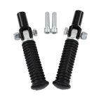 Black Passenger Footpeg Clevis Support Mount for Harley Softail (2000–2006)