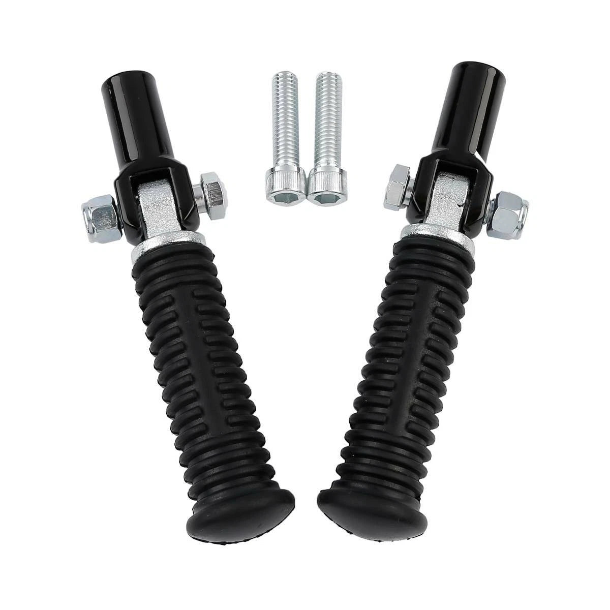 Black Passenger Footpeg Clevis Support Mount for Harley Softail (2000–2006)