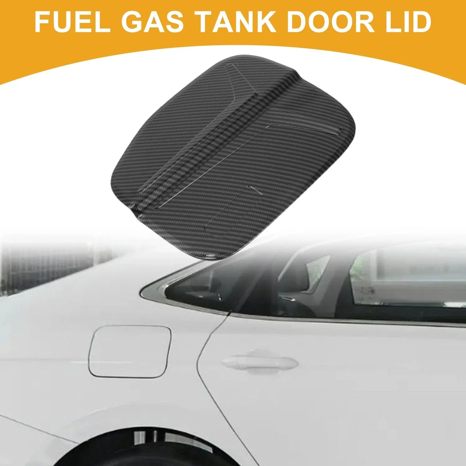 Fuel Tank Door Cap for Honda Accord 2023-2025 Gas Tank Flap Carbon Fiber