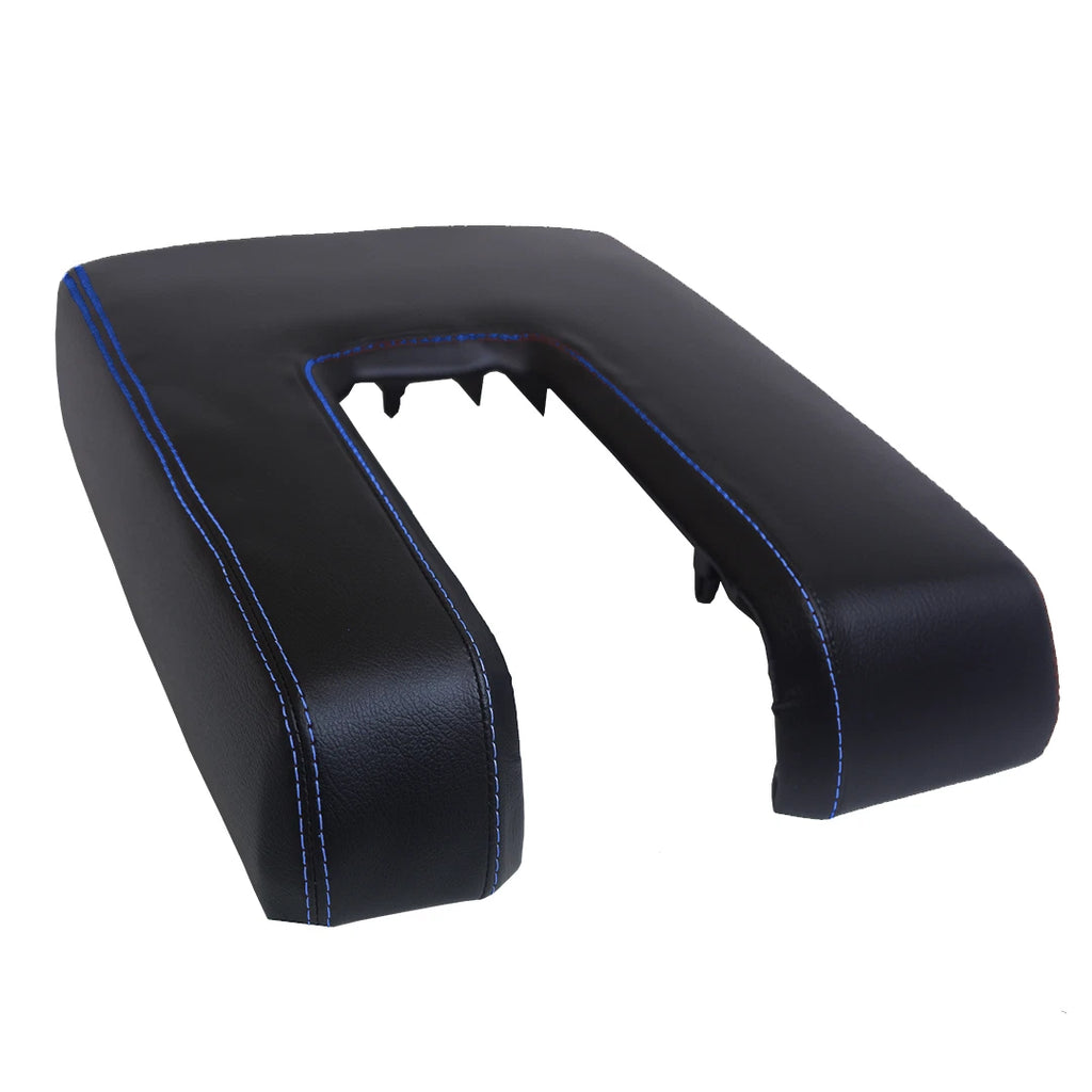 Console Armrest Lid Cover for Toyota Tundra (2014–2019) Blue Stitch