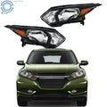 2X Black Headlamp for Honda HR-V (2016–2018)