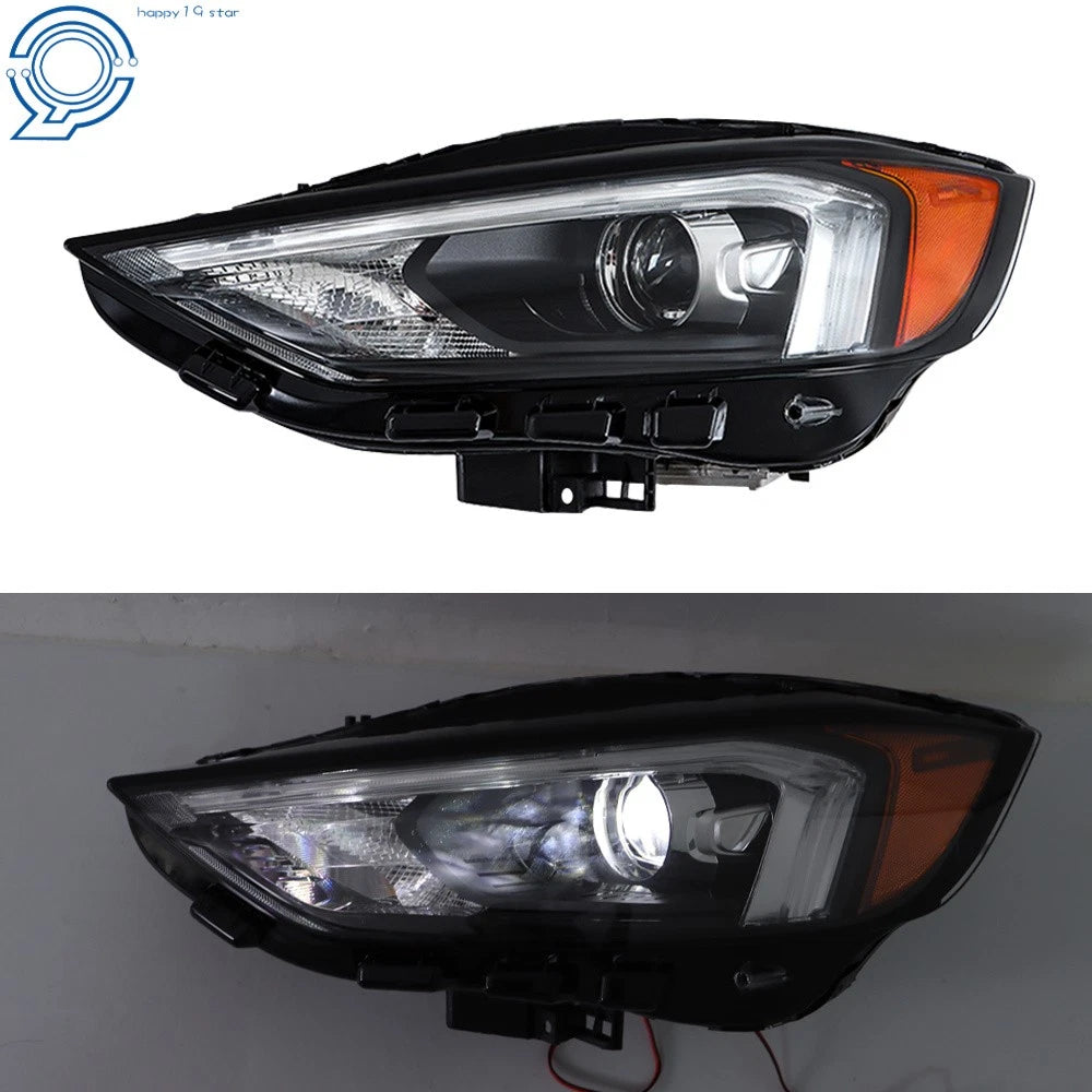 LED Headlights Assembly for Ford Edge (2019–2023) Black RH+LH
