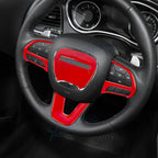 Sporty Racing Red Interior Trim Cover Decor for Dodge Challenger (2015-Up)