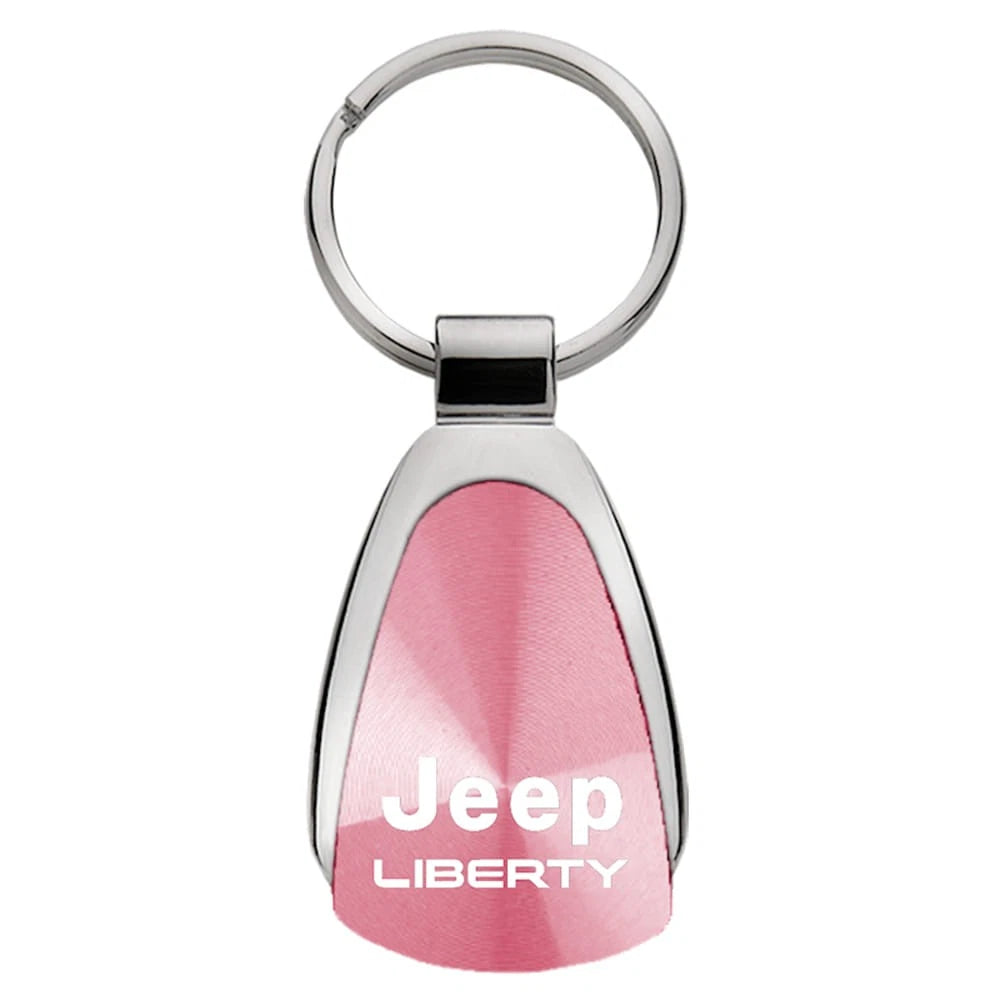 Pink Teardrop Keychain - Officially Licensed for Jeep Liberty