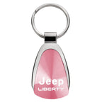 Pink Teardrop Keychain - Officially Licensed for Jeep Liberty