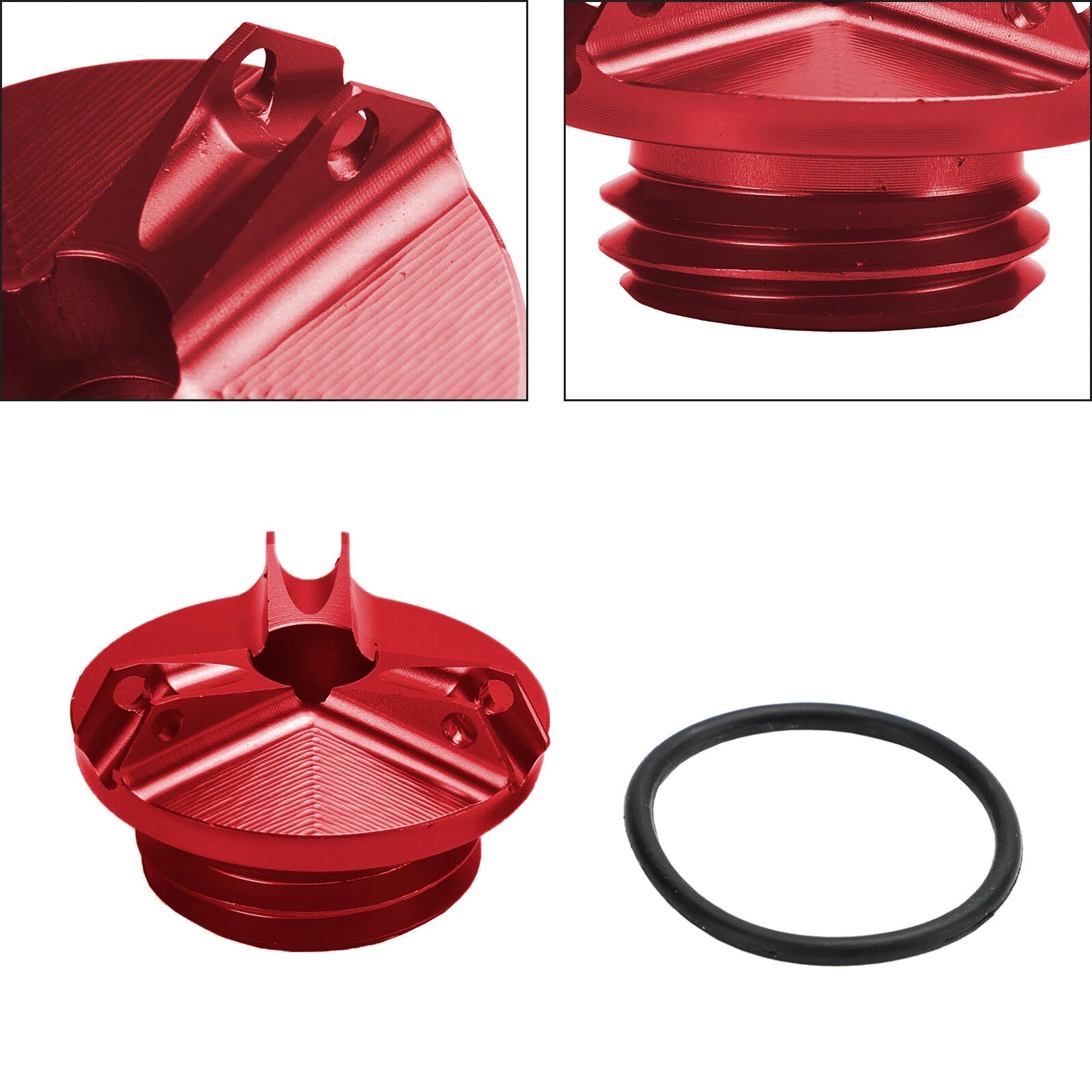 Billet Oil Filler Cap Red for Yamaha MT-03 MT-07 MT-10 MT-25 (2016–2023)