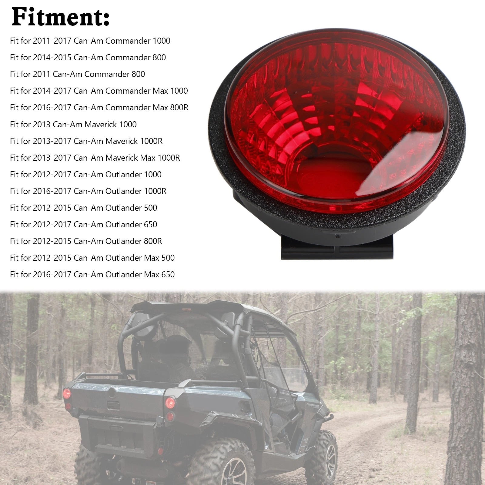 Tail Light for Can Am Outlander Renegade Commander Maverick (2011–2020)