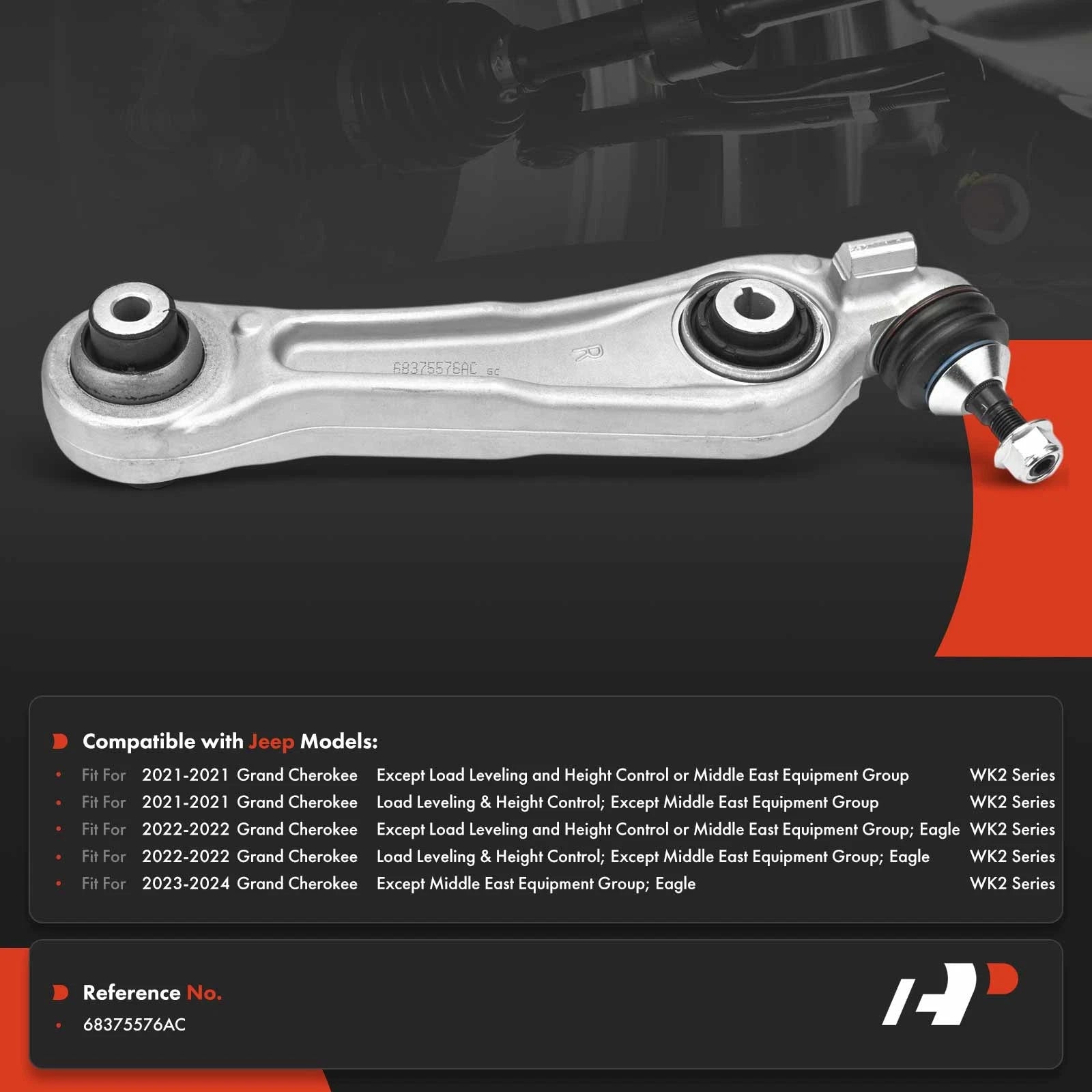 Front Right Lower Control Arm with Ball Joint for Jeep Grand Cherokee
