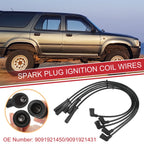 5pcs Spark Plug Wire Ignition Coil Cable No. 9091921450 for Toyota 4Runner (1984–2023)