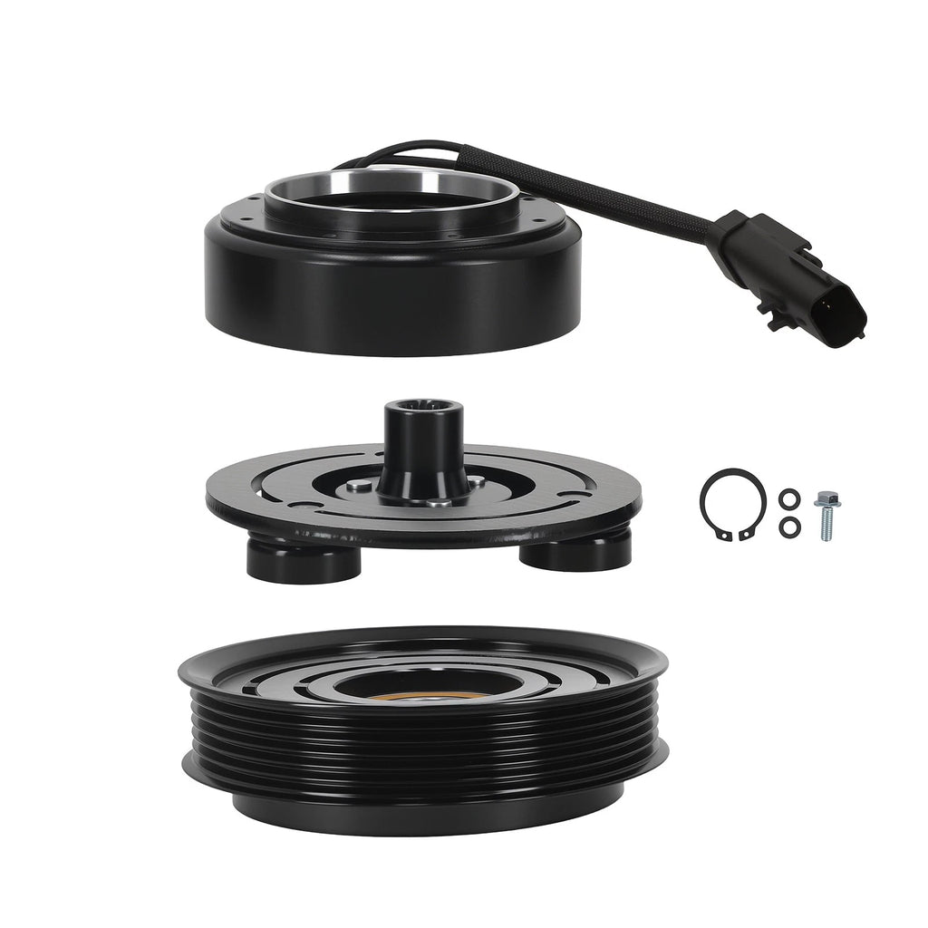 A/C Compressor Clutch Kit for Jeep Liberty 3.7L (2006–2008) 12V 6 Pulley