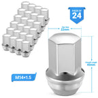Solid Lug Nuts for Chevrolet Tahoe Blazer Silverado 1500 (1999–2021)