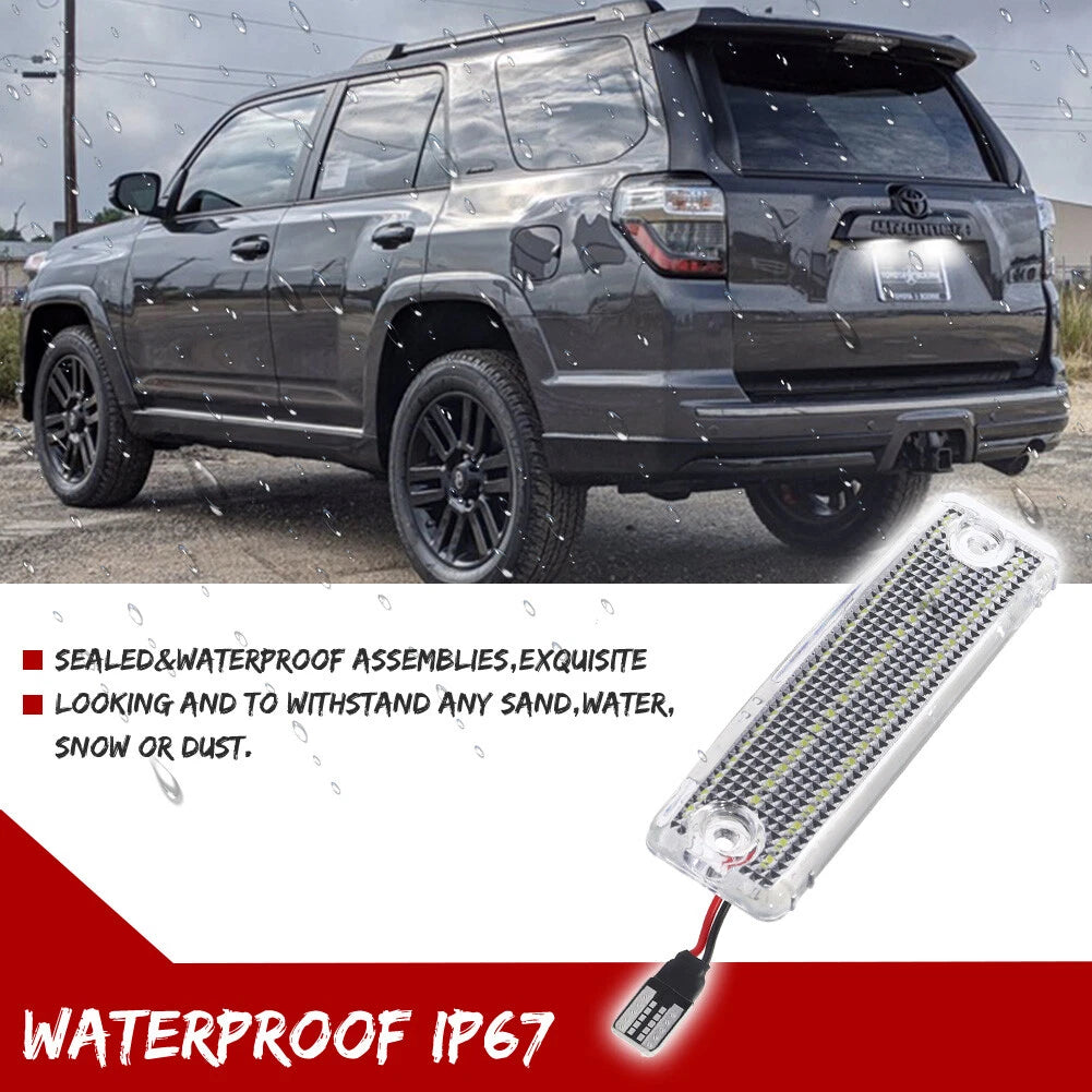 2X LED License Plate Light for Toyota 4Runner (1996–2022) & Sequoia (2001–2022)