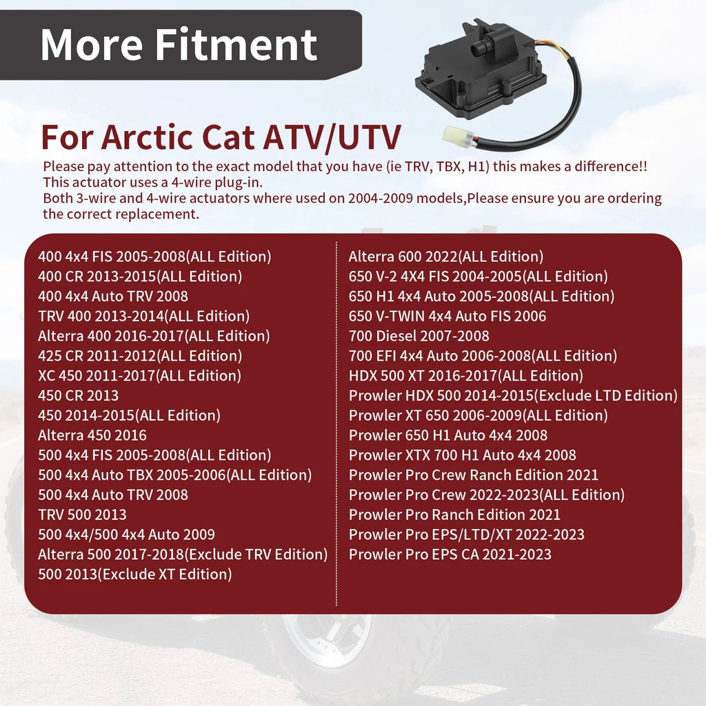Front Differential Actuator for Arctic Cat Prowler 650 XT (2006–2010) 3306-264