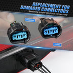 3-Way Wire Tail Light Connector Plug Pigtail for Honda TRX450ER/R (2004–2009) #33700-HP1-601