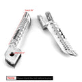 Front Foot Peg Footrest for Suzuki GSXR600 GSXR750 GSXR1000 (2005–2014) Silver